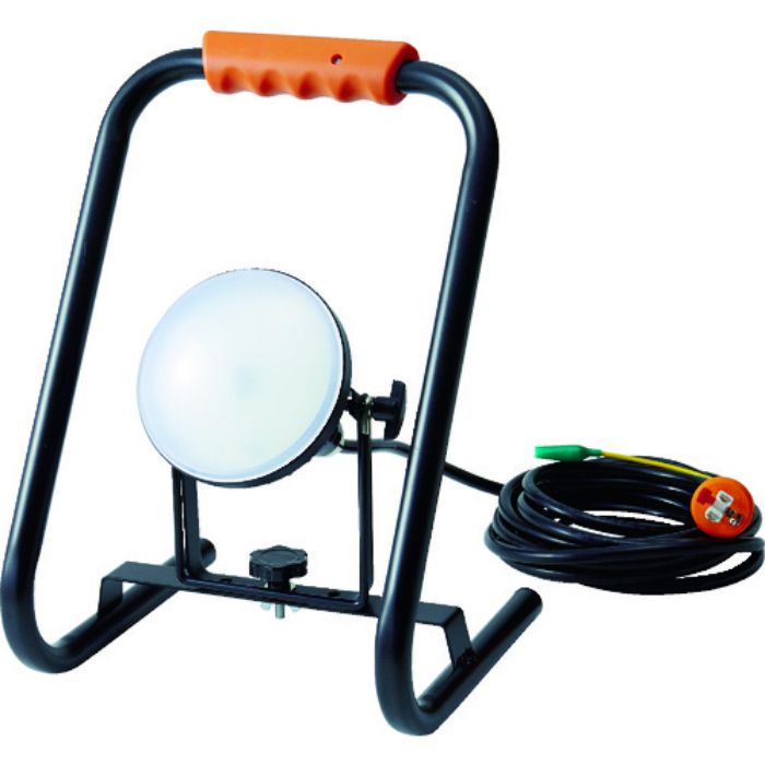 TRUSCO LED投光器 DELKURO スタンドタイプ 20W 10m アース付 2芯3芯両用タイプ(Tcode:1145831)