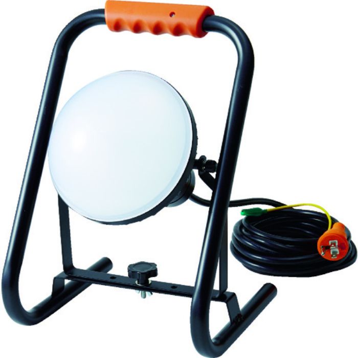 TRUSCO LED投光器 DELKURO スタンドタイプ 50W 10m アース付 2芯3芯両用タイプ(Tcode:1145832)