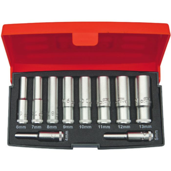 バーコ ディープソケットセット(6角) 差込角6.35mm 10点セット(Tcode:4981944)