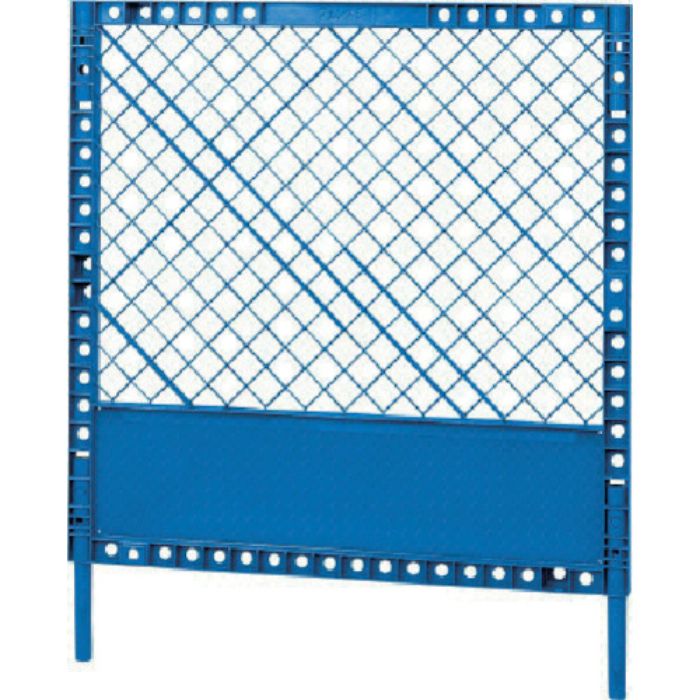 サンコー 工事用フェンス プラスチックフェンスS-1(脚付きセット) 805972 ブルー 青(Tcode:4593731)