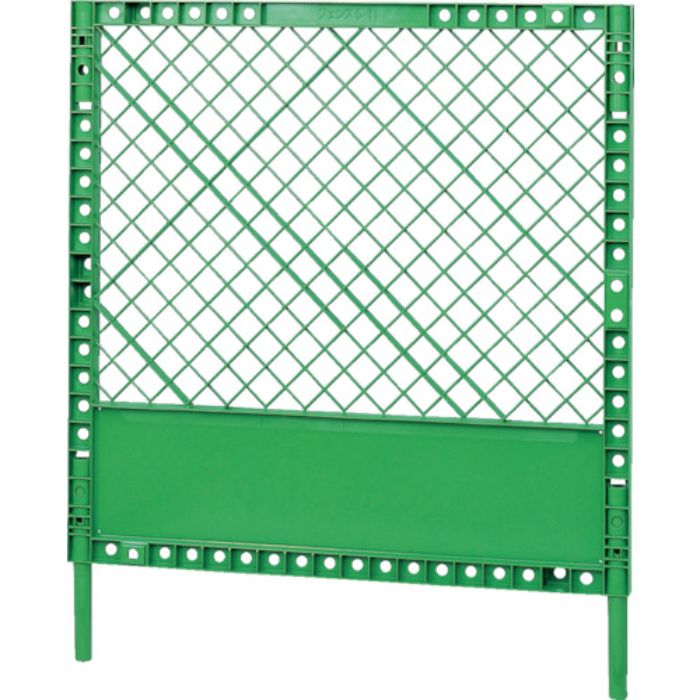サンコー 工事用フェンス プラスチックフェンスS-1(脚付きセット) 805972 グリーン 緑(Tcode:4593740)
