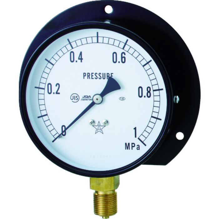 右下 スター (圧力計)(B枠立型・φ75) 圧力レンジ0.0〜0.10MPa(Tcode:3083683)