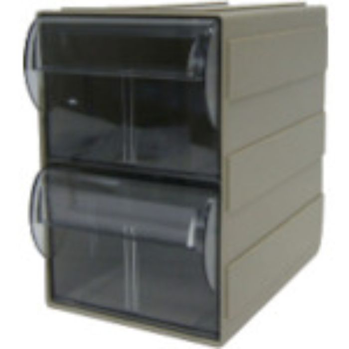 サカセ ビジネスカセッター Sタイプ単体 W125×D192×H186 引出し2個(Tcode:8684298)