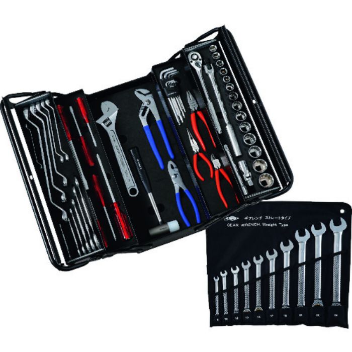 スーパー 整備用工具セット プロ用両開き工具セット(3段式) デラックスタイプ 63点セット(Tcode:2240537)
