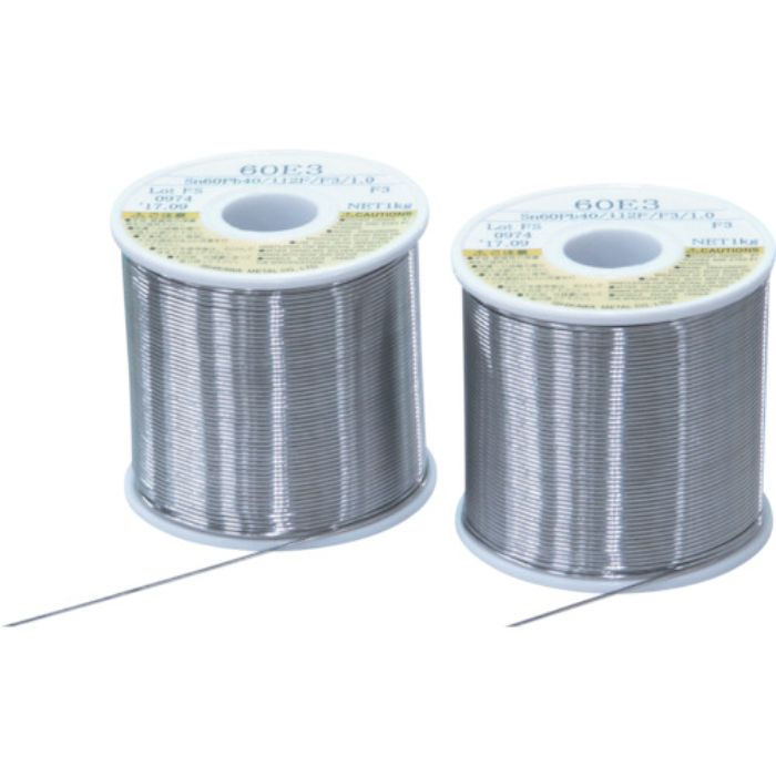 石川 やに入りはんだ ステクロン 60E(すず60%/鉛40%)-1.6mm-1kg(Tcode:1166760)