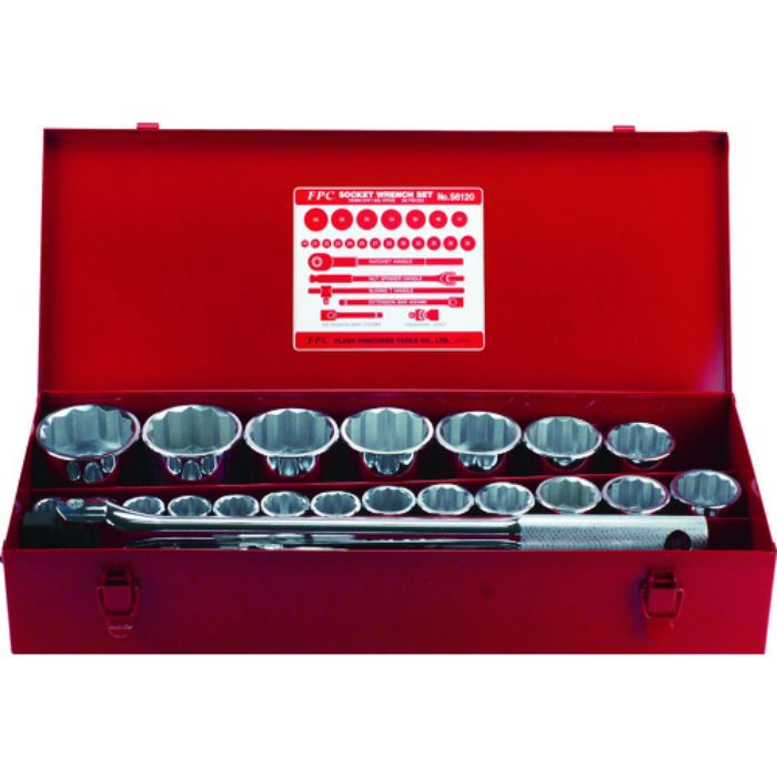 FPC ソケットレンチセット 差込角19.0mm 26pc(Tcode:7697236)