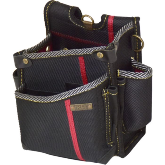 KH 進化シリーズ ウエストバッグ2段ポケット(小) 黒/緋 右腰用(Tcode:7708084)