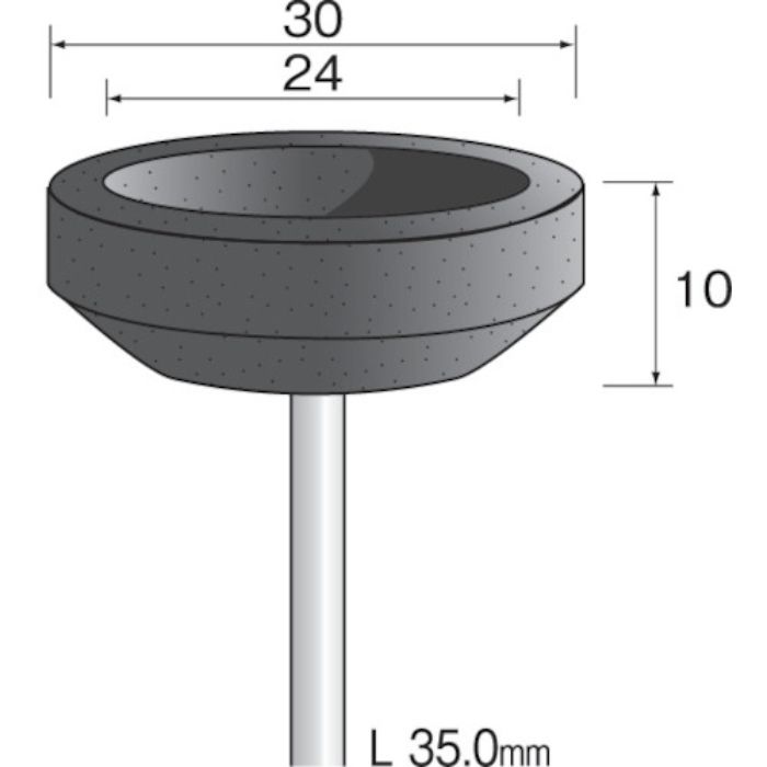 ミニモ カップ砥石#80 φ30 (10枚入)(Tcode:8530714)