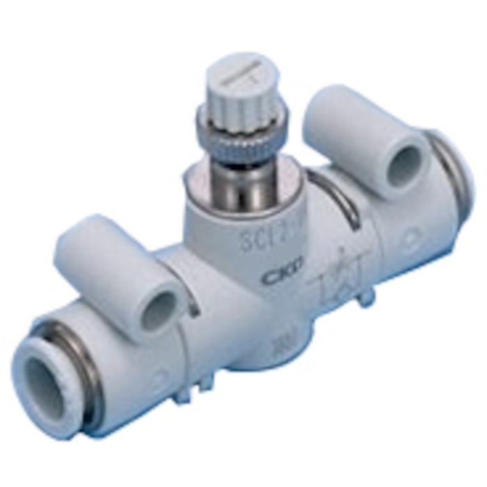 CKD スピードコントローラ インラインタイプ ワンタッチ継手付(Tcode:2495487)