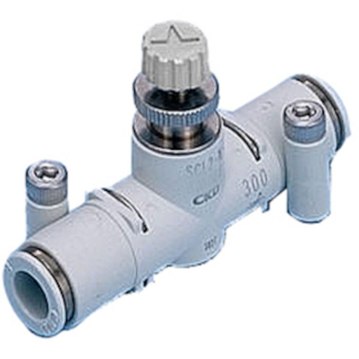 CKD スピードコントローラ インラインタイプ ワンタッチ継手付(Tcode:2497146)