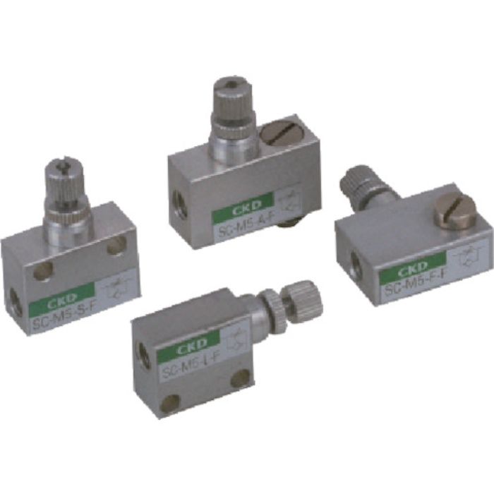 CKD スピードコントローラ 大口径タイプ M5×0.8 ストレート(Tcode:1123505)