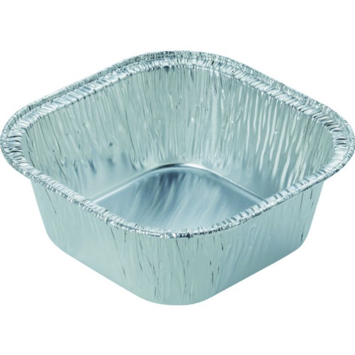 TRUSCO 使い捨てアルミ容器 角深型 20枚入 270CC(Tcode:1612876)