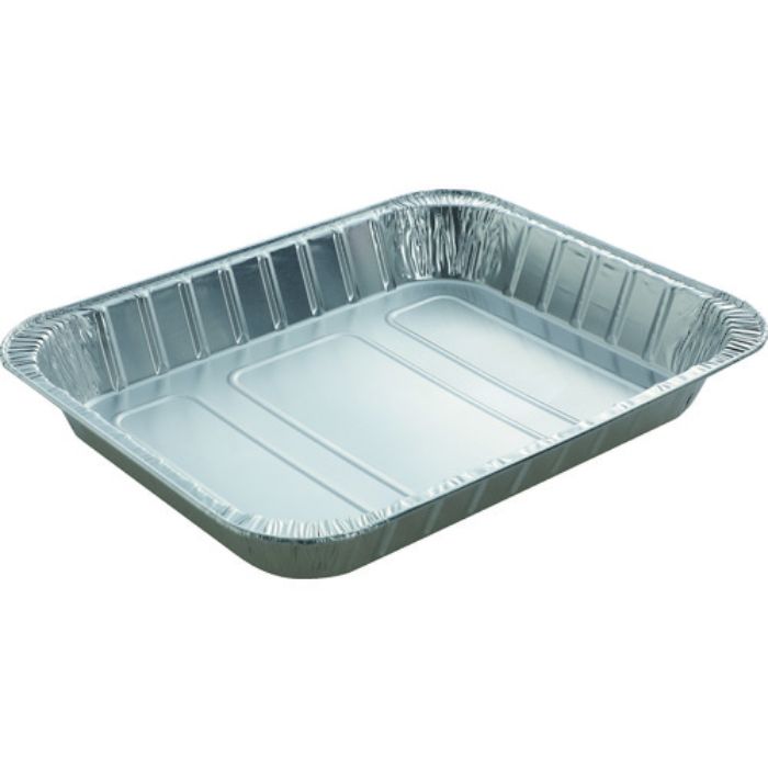 TRUSCO 使い捨てアルミ容器 大型深型 360X300X50 5枚入(Tcode:2078882)