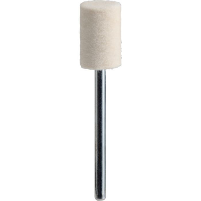 TRUSCO フェルトミニホイール 平型 Φ10 仕上げ用 白色 (10個入)(Tcode:1435434)