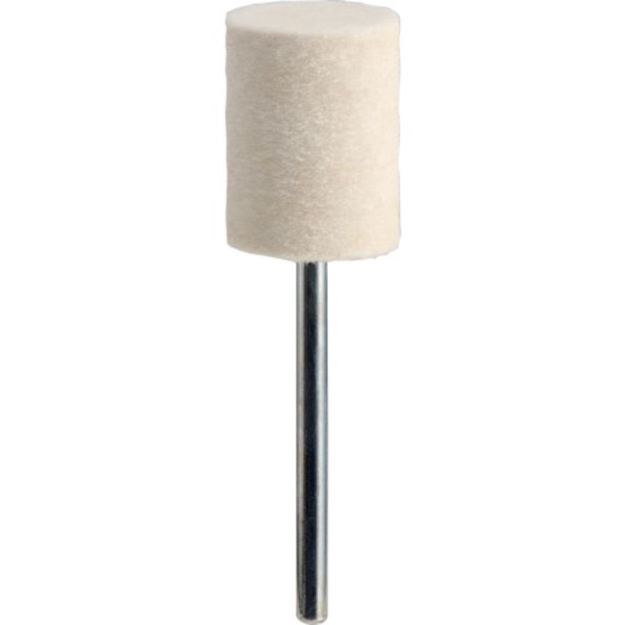 TRUSCO フェルトミニホイール 平型 Φ15 仕上げ用 白色 (10個入)(Tcode:1435477)