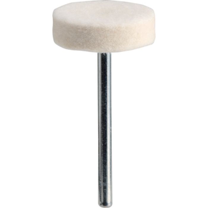 TRUSCO フェルトミニホイール 平型 Φ20 仕上げ用 白色 (10個入)(Tcode:1441833)