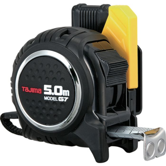 タジマ コンベックス セフG7ロックマグ爪25 5.0m 尺相当目盛付 黒/黒(Tcode:4718810)