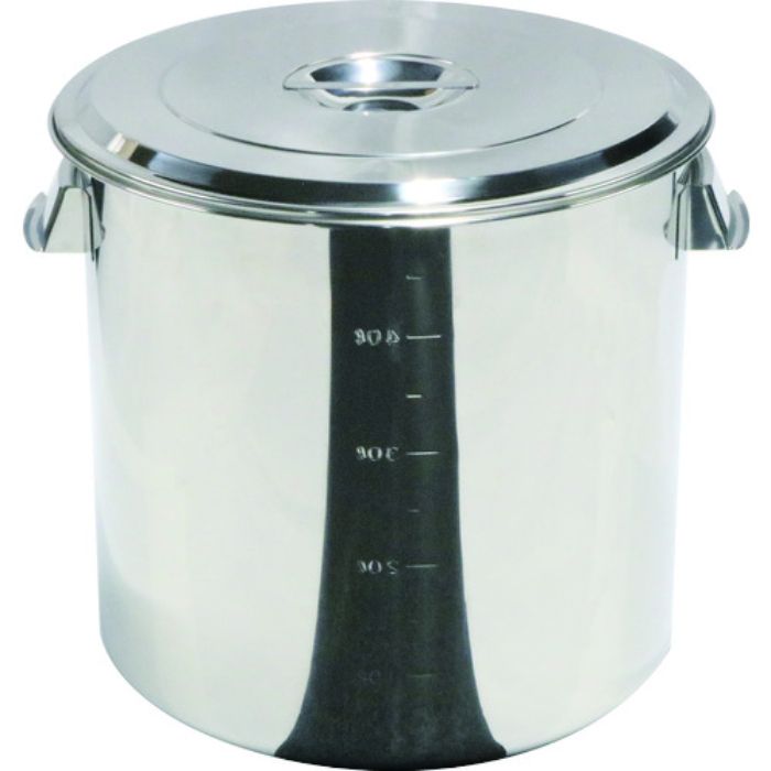 スギコ ステンレスキッチンポット蓋付 400x400 48L 手付(Tcode:5006571)