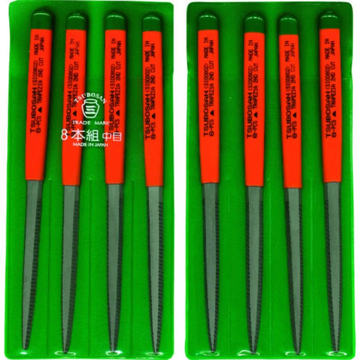 ツボサン 組ヤスリ 8本組 シノギ 中目(Tcode:8528756)