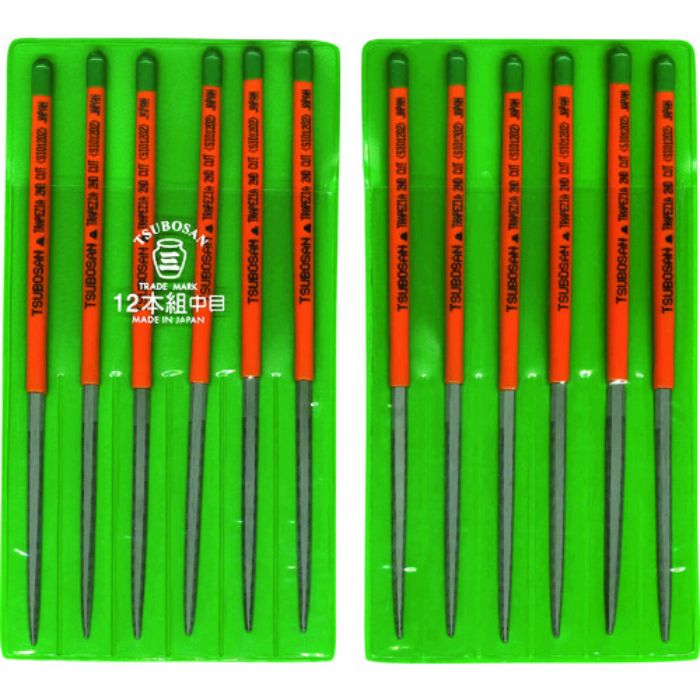 ツボサン 組ヤスリ 12本組 シノギ 中目(Tcode:8528766)