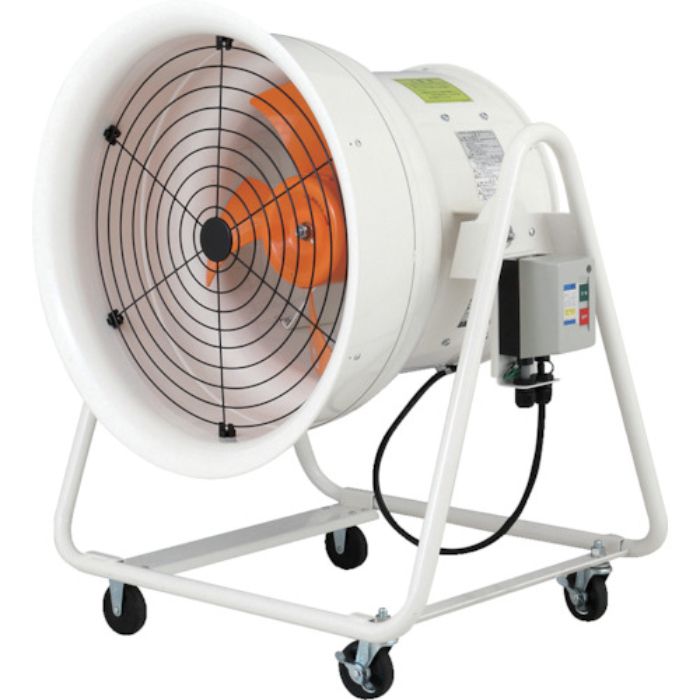 Suiden 送風機 こでかファン ハネ径400mm 低騒音タイプ 三相200V 角度調節可能 4輪キャスター付(Tcode:8196172)