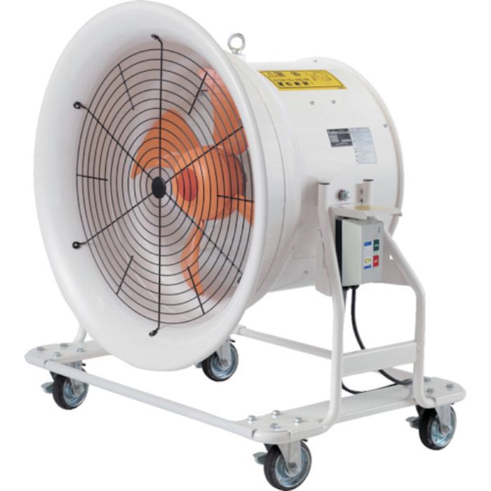 Suiden 送風機 どでかファン ハネ600mm 3相200V 低騒音・省エネタイプ 角度調節可能 4輪キャスター付(Tcode:8196174)