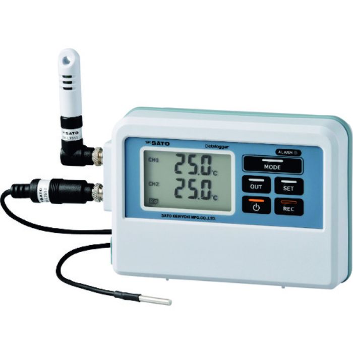 佐藤 2ch温度ロガー(サーミスタセンサタイプ) SK-L751指示計のみ(8800-00)(Tcode:2065394)
