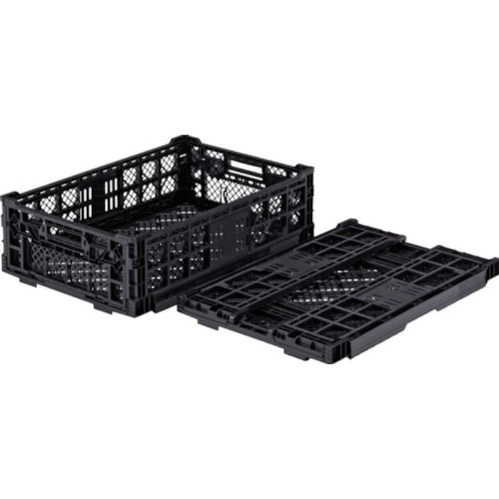 サンコー 折りたたみコンテナー 556270 オリコンEP33A-B黒(Tcode:2165259)