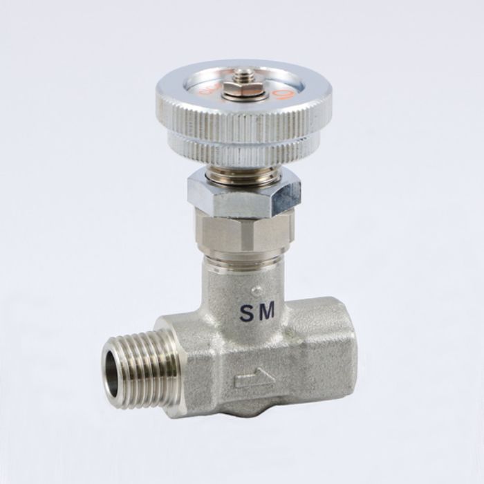 ASOH ニードルバルブ チッコロ-α 外×内ネジ型 PT3/8(Tcode:2950618)