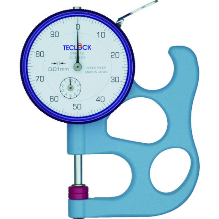 テクロック ダイヤルシックネスゲージ 測定範囲0〜10mm(Tcode:1030027)