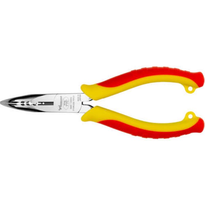 TTC STAINLESS マルチラジオペンチ(ベントタイプ) エラストマーグリップ 全長167mm(Tcode:8283544)