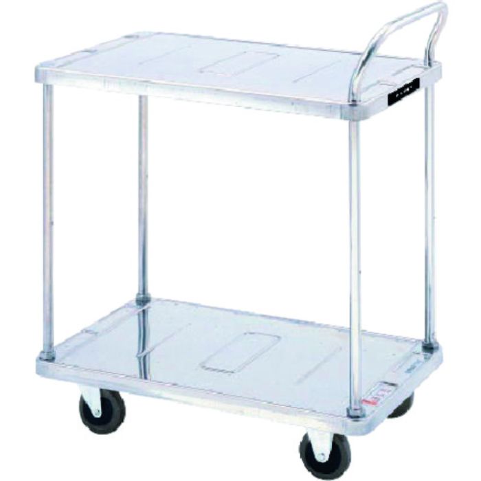 ダンディ ステンレス台車 ダンディSシリーズ タイプSL 2段テーブル片ハンドル式 W710×D450(Tcode:2082525)