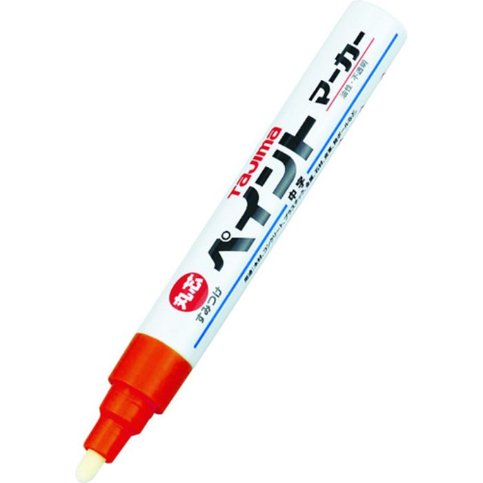 タジマ すみつけペイントマーカー 硬質・長芯(中字・丸芯)赤(Tcode:3358828)