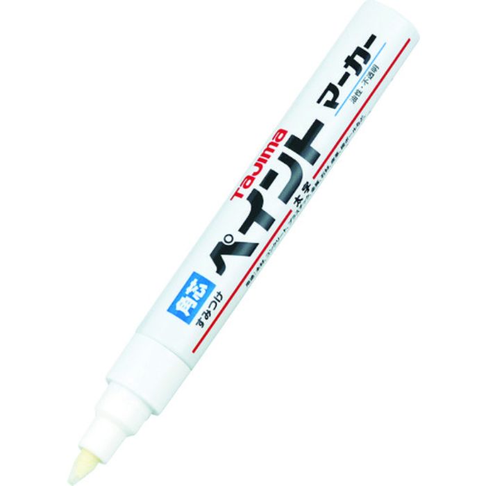 タジマ すみつけペイントマーカー 硬質芯(太字・角芯)白(Tcode:3358852)