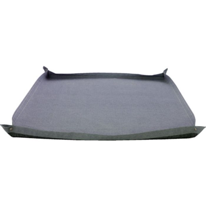 TRUSCO スパッタシートアルファー グレー 1号 920X920 四隅ドットボタン付き(Tcode:2427431)