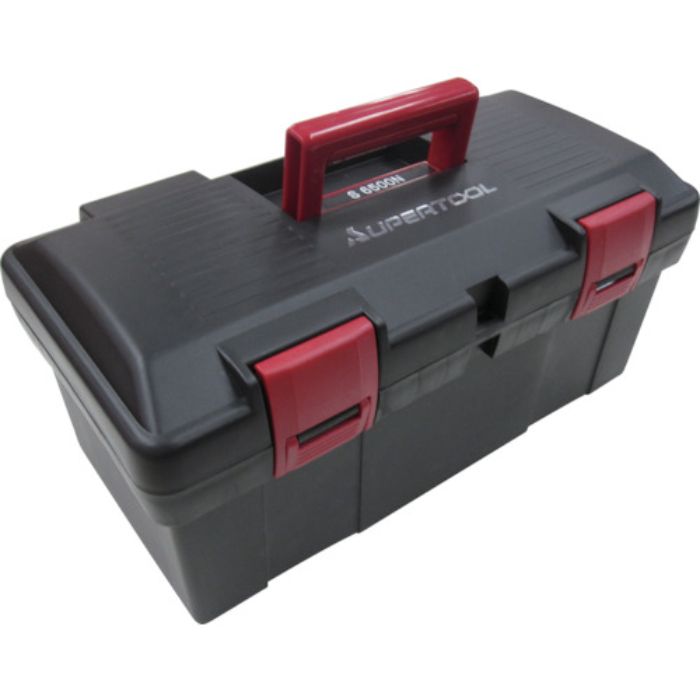 スーパー ツールケース(超高耐衝撃性コポリマー樹脂製)色:ブラック 寸法:455×240×206mm(Tcode:8131150)