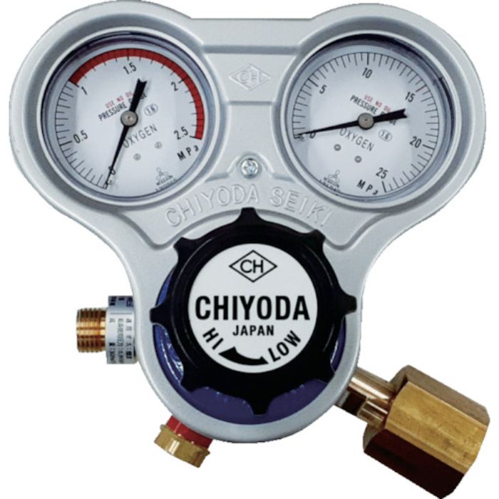 千代田 酸素用調整器スタウト(関東式)乾式安全器内蔵型(Tcode:3552641)