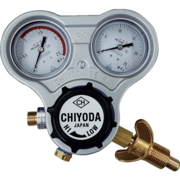 千代田 酸素用調整器スタウト(関西式)乾式安全器内蔵型(Tcode:3552659)