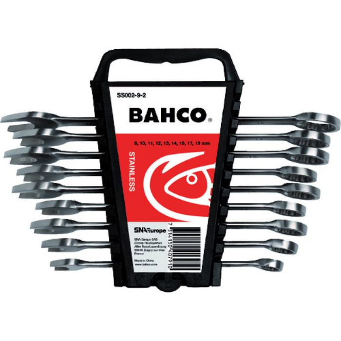 バーコ ステンレス製コンビネーションレンチ9本セット ミリサイズ(Tcode:1448388)