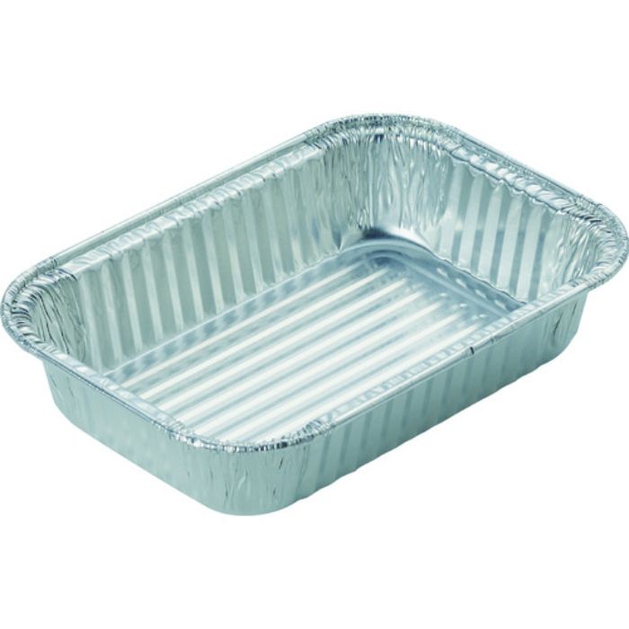 TRUSCO 使い捨てアルミ容器 角浅型 20枚入 190CC(Tcode:1612878)