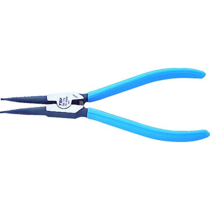 TOP スナップリングプライヤ 軸用直爪 175mm 使用範囲19〜40mm(Tcode:3599124)