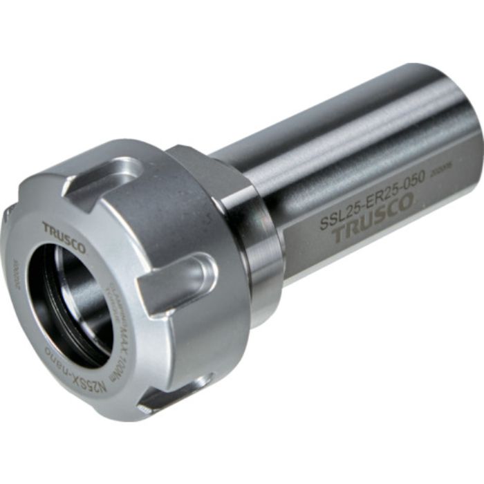 TRUSCO NC旋盤用ストレートシャンクコレットホルダ フラット付きERコレットホルダSSL型(メトリック) シャンク径32 全長87 ER25用