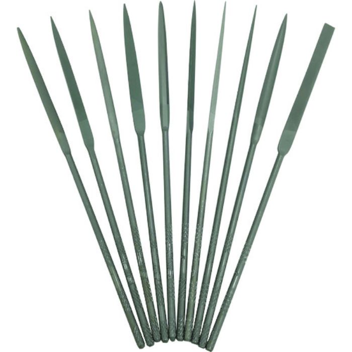 ツボサン 精密ヤスリ 10本組 セット #3(#6より荒い)(Tcode:8528783)