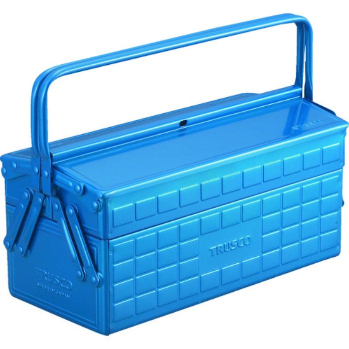 TRUSCO 2段工具箱 350X160X260 ブルー(Tcode:1201140)