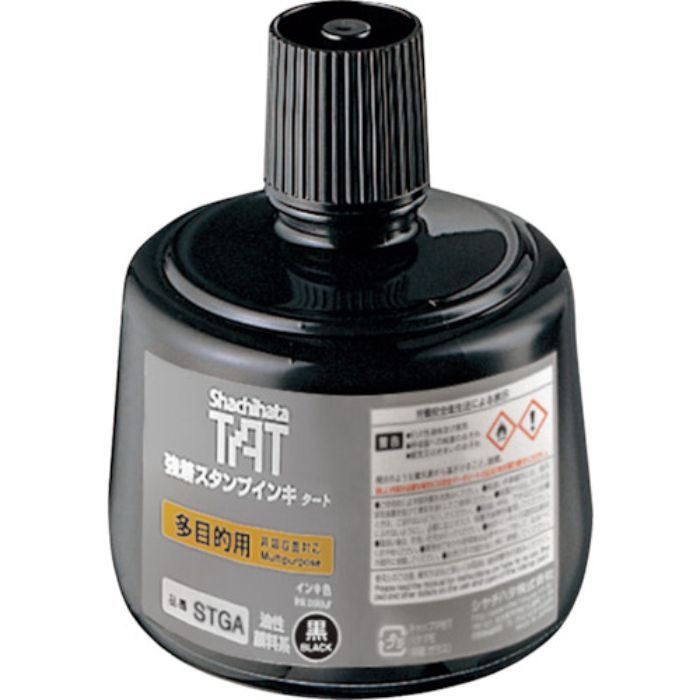 シヤチハタ 強着スタンプインキ タート多目的用 大瓶 黒(Tcode:3459976)