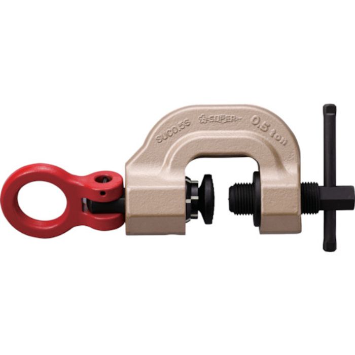 スーパー ねじ式クランプ スクリューカムクランプ 吊クランプ引張治具兼用型(スイベルタイプツイストカム式) 基本使用荷重0.5t(Tcode:4579722)