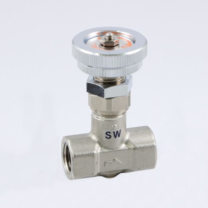 ASOH ニードルバルブ チッコロ-α 内×内ネジ型 PT1/8(Tcode:2950651)