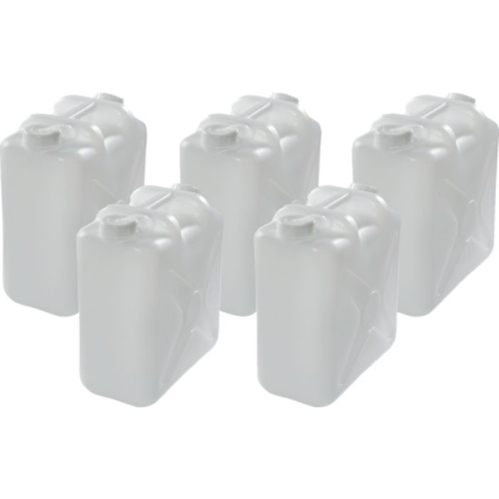 TRUSCO 両口ポリタンク(扁平缶) ノズル無 20L(5個まとめ買い)(Tcode:3943279)