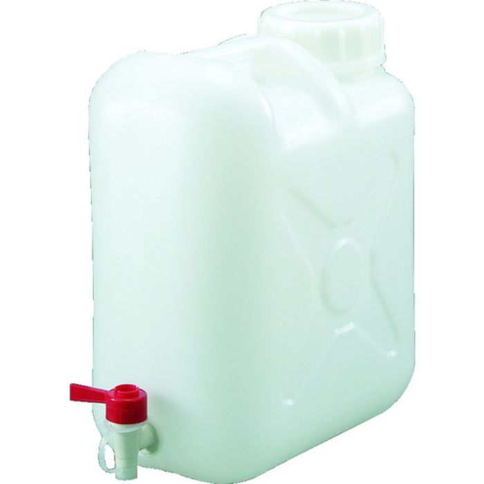 TRUSCO ポリタンク(扁平缶) 広口ケミカルコック パッキン付タイプ 20L(Tcode:3559874)