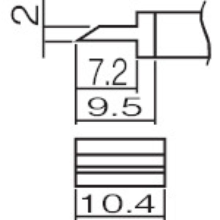 白光 こて先 スパチュラ 10.4(Tcode:2946351)